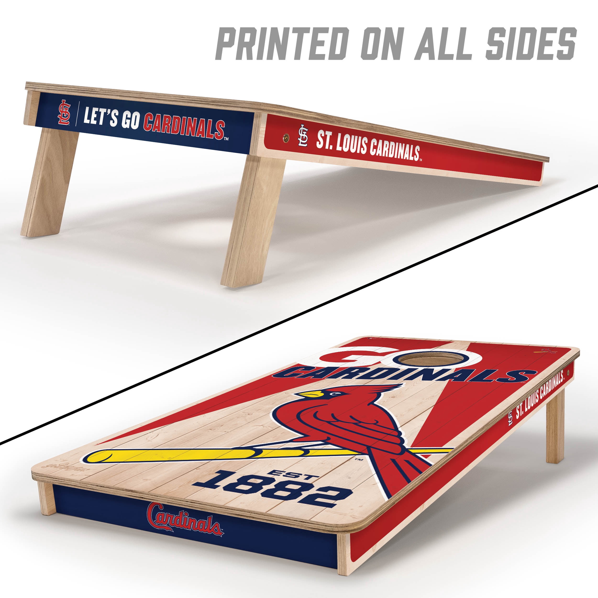YouTheFan MLB St. Louis Cardinals 2' x 4' Cornhole Game No Bags