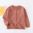 thumbnail image 2 of Baby Days Horkkom Girls Cardigan Toddler Kids Crewneck Button Long Sleeve Sweaters School Uniform Knit Tops Outwear 3-4 Years, 2 of 7