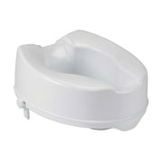 Drive Medical Raised Toilet Seat Without Lid, With Lock, Standard Seat, 6 Inch Rise