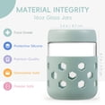 thumbnail image 5 of Micebay 6-Pack 16 oz Overnight Oats Containers with Lids and Silicone Sleeves, Glass Mason Jars with Airtight Lid, Dishwasher Safe, Meal Prep Jar, 5 of 12