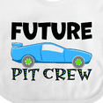 thumbnail image 4 of Inktastic Future Pit Crew Blue Race Car Boys or Girls Baby Bib, 4 of 4