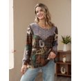 thumbnail image 2 of Jersey YESNO de punto extragrande estampado para mujer, 2XL S01, 2 of 5