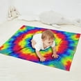 thumbnail image 2 of Rainbow Tie Dye Mandala Pattern Blanket,Comfortable Soft Flannel Throw Blanket,All Season,Warm Lightweight Blankets for Sofa Bed Couch Living Room Chair,30"x40", 2 of 4