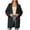 (Type 9)Black, variant on Otvok Women Textured Rib Knit Open Front Cardigan, Long Drop Shoulder Sleeve Mid Length Loose Knit Sweater Outerwear