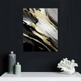 thumbnail image 4 of JEUXUS Black White Gray Gold Abstract Wall Art Black And Gray And Pictures Gold Foil Canvas Grey White And Gold Painting Black Gold Abstract Gold Gray White Picture For Wall Decor, 4 of 4