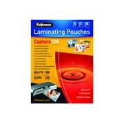 Fellowes Laminating Pouches Capture 125 micron - 100 - 3.27 in x 4.45 in lamination pouches