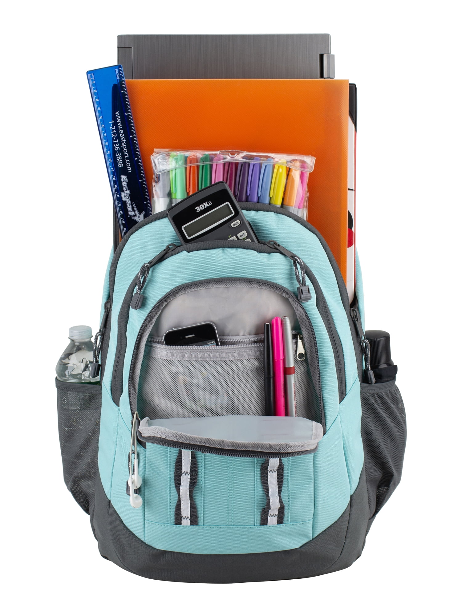 Eastsport Unisex Pinnacle Sport 19" Laptop Backpack, Aqua Sky