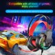 thumbnail image 2 of Auriculares con cable OVLENG GT68 Auriculares con cable Auriculares montados en la cabeza Interfaz USB de 3,5 mm Luz LED RGB Juegos de computadora Estéreo Auriculares con cable para juegos de carreter OVLENG Auriculares con cable, 2 of 2