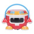 thumbnail image 2 of Baby Drum Robot Toy 360  Rotation Music Light Projection Cylindrical Educational Kid Drum Percussion Toy Gift, 2 of 8
