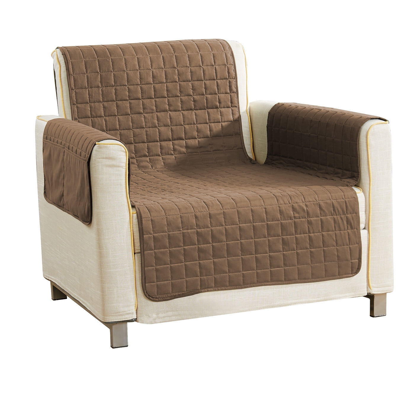 Alba 69 in. W x 75in. L Reversible Waterproof Microfiber Chair Cover in