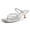 silvery, variant on Women  Square Open Toe Low Heel Sandals