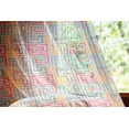 thumbnail image 2 of Indie Tulle Curtains with Rod Pocket, Colorful Vintage Spiral Pattern with Grunge Damaged Effect Geometric Abstract Design, Sheer Drape for Wedding Party 2 Panels, 7 Sizes, Multicolor, by Ambesonne, 2 of 3