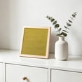thumbnail image 2 of JHyouerji Felt Letter Board,Yellow Handmade Wood Frame Changeable Message Sign,10×10 Inch Felt Board Decor for Home Office Party Holiday Display, 2 of 7