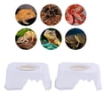 thumbnail image 2 of 2 Plástico Cavidad de Agua Comida Plástico - , 16.8x10x7 cm Blanco Colco Reptile Food Water Dish, 2 of 8