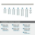 thumbnail image 2 of Amerock Bar Pulls 18 inch (457mm) Center-to-Center Sterling Nickel Appliance Pull, 2 of 4