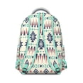 thumbnail image 3 of Boho Print Laptop Backpack - Tribal Pattern, Heavy Duty Oxford, Roomy for Books & Essentials, Perfect for University, 3 of 6