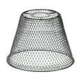 thumbnail image 1 of Pantalla de lámpara de malla Uxcell, pantalla de luz colgante industrial retro plegable para bombilla E26/E27, negra, 1 of 6