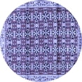 thumbnail image 1 of Ahgly Company Indoor Round Persian Blue Traditional Area Rugs, 4' Round, 1 of 4