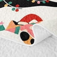 thumbnail image 5 of Erosebridal Christmas Cats Quilt Full 3-Piece,Merry Holiday Full Bedspread Sets,Black White,1 Coverlet and 2 Pillowcases, 5 of 7