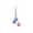 Pink 1PCS, variant on HOARBOEG 1PCS Hanging Cotton Rope Ball Toy for Indoor Cats, Cat Chew Toy for Teething & Boredom Relief, Natural Sisal Jute Rope Hanging Toy with Bell for Cage or Scratching Post