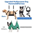 thumbnail image 2 of Hamaca para Grooming de Perros 2 en 1 con Correa y Arnés Anti-Tirones para Perros Grandes, 2 of 8