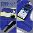 thumbnail image 3 of IXCE Upgraded Safety Vest,with More Wear-resistant、Breathable Fabric,Saturated Fluorescence for Higher Visibility,with Pockets,Suitable for Emergency Situations,Construction and Other Situations, 3 of 7