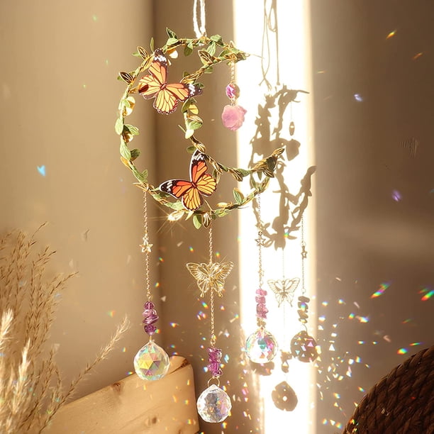 Atrapasueños de cristal, colgante de prisma de atrapasol de cristal colorido, colgante de atrapasol, decoración de cristal de sol, atrapasueños de cristal, fabricante de colgantes de