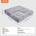 thumbnail image 5 of VEVOR 4-Piece Modular Kids Play Couch – DIY Glow-in-the-Dark Toddler Chair, Soft and Versatile Furniture for Creative Play, Grey, 5 of 12