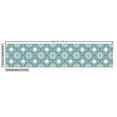 thumbnail image 3 of Ambesonne Circle Pattern Fabric by the Yard Upholstery, Wavy Strokes Ethnic, 2 Yards, Petrol Blue Cream, 3 of 5