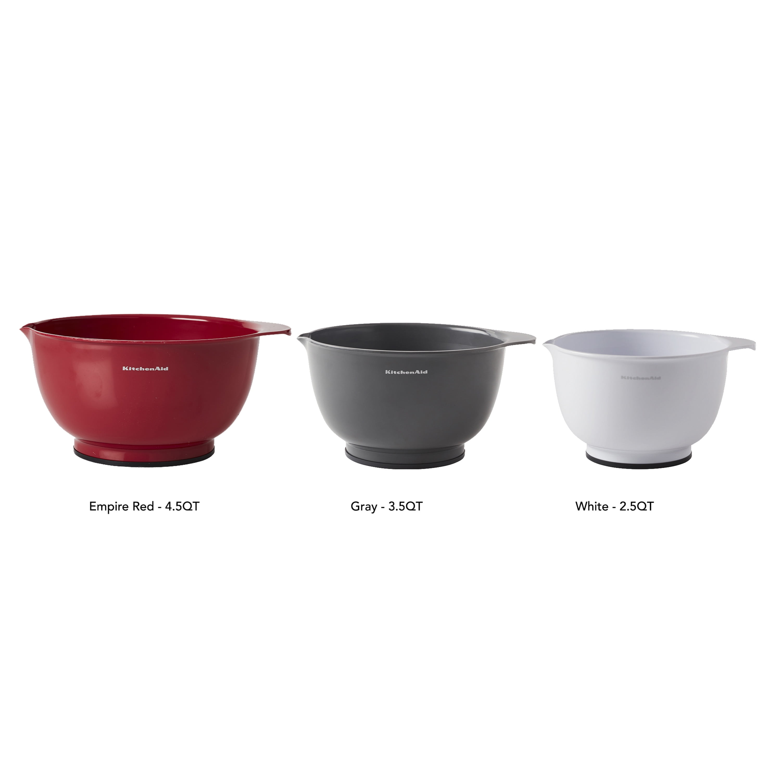 NEW Set of 2 Mixing Bowls w// lids Light Gray 1 /& 3.5 qt plastic Room Essentials