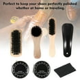 thumbnail image 4 of 8PCS Shoe Shine Care Kit Black and Neutral Polish Brushes for Boots Shoes Sneakers Style 1, 4 of 7