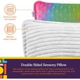 thumbnail image 2 of Special Supplies Vibrating Pillow Sensory Pressure Activated for Kids and Adults, 12” x 12” Plush Minky Soft Cover, Colorful, 2 of 8