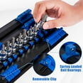 thumbnail image 3 of 48PCS Portable Socket Organizer Tray Heavy Duty Socket Holder with Handle ABS Socket Tray Wall and Tool Cart Mounted, 3 of 9