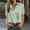 Green, variant on QUNYINEY Short Sleeve Summer Button Down Shirts for Women Collared Boho Casual Blouses Loose Women's Blouses