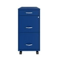 thumbnail image 2 of Pemberly Row Modern 3-Drawers Vertical Blue Metal Filing Cabinet Pre-assembled, 2 of 19