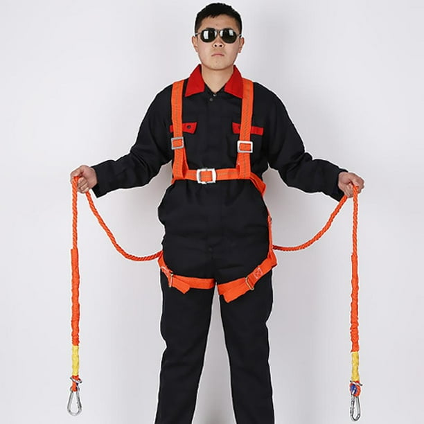 Double Large Hook Fall Protection Harness Full Body Safety Harness