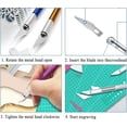thumbnail image 5 of Craft Knife Exacto Knife, Precision Crafting Knife Set With 2 PCS Craft Knives 10 Blades Spare Replacement, Adults Carving Knife Hobby Knife Scalpel Knife Modelling Knife For Carving & Art Craft, 5 of 7