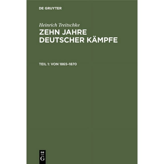 Von 1865-1870, (Hardcover)