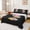 Black 01, variant on Feelyou Sweet Baseball Queen Sheets for Girls, Candy Sprinkle Queen Sheet Sets, Pink Blue Black, 4-Piece, 1 Flat Sheet, 1 Fitted Sheet and 2 Pillowcases