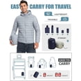 thumbnail image 6 of Pioneer Camp Men's Packable Puffer Jacket, Hooded with 6 Pockets, 6 of 6