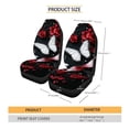 thumbnail image 2 of FOR U DESIGNS Butterfly Rose Pattern Car Seat Covers Breathable Car Seat Cover Protector Set for Front Seat, 2 PCS Stretchy Auto Interior Covers Fit for SUV, Truck, Van, 2 of 7