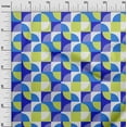 thumbnail image 3 of oneOone Cotton Cambric Blue Fabric Geometric Fabric For Sewing Printed Craft Fabric By The Yard 56 Inch Wide, 3 of 4