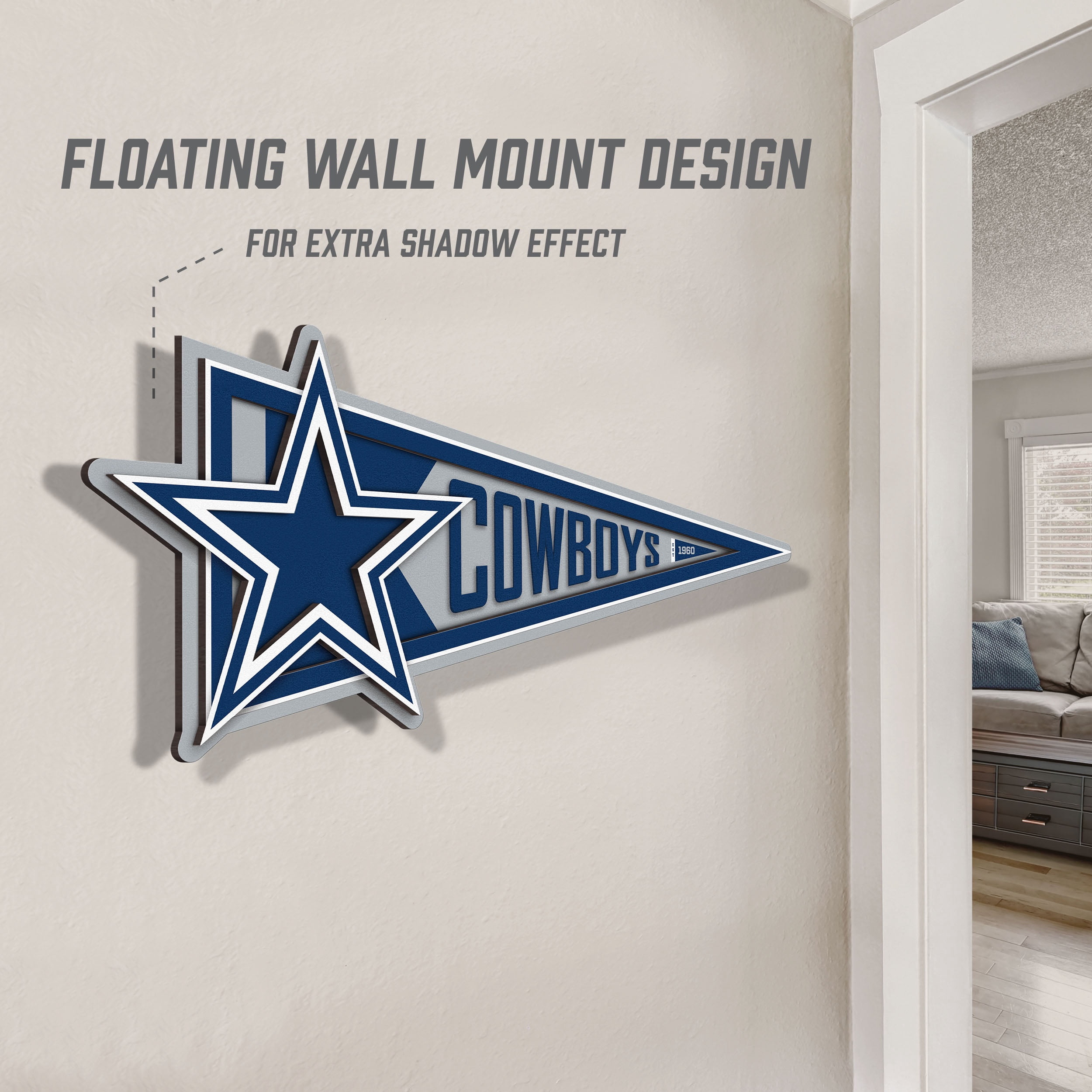 YouTheFan NFL Dallas Cowboys Pennant Sign