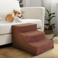 thumbnail image 2 of Best Dog Steps for Bed, Portable 3-Step for Couch Dog Stairs for Small Dog Cat Indoor Pet Stairs, Assemble, 2 of 10