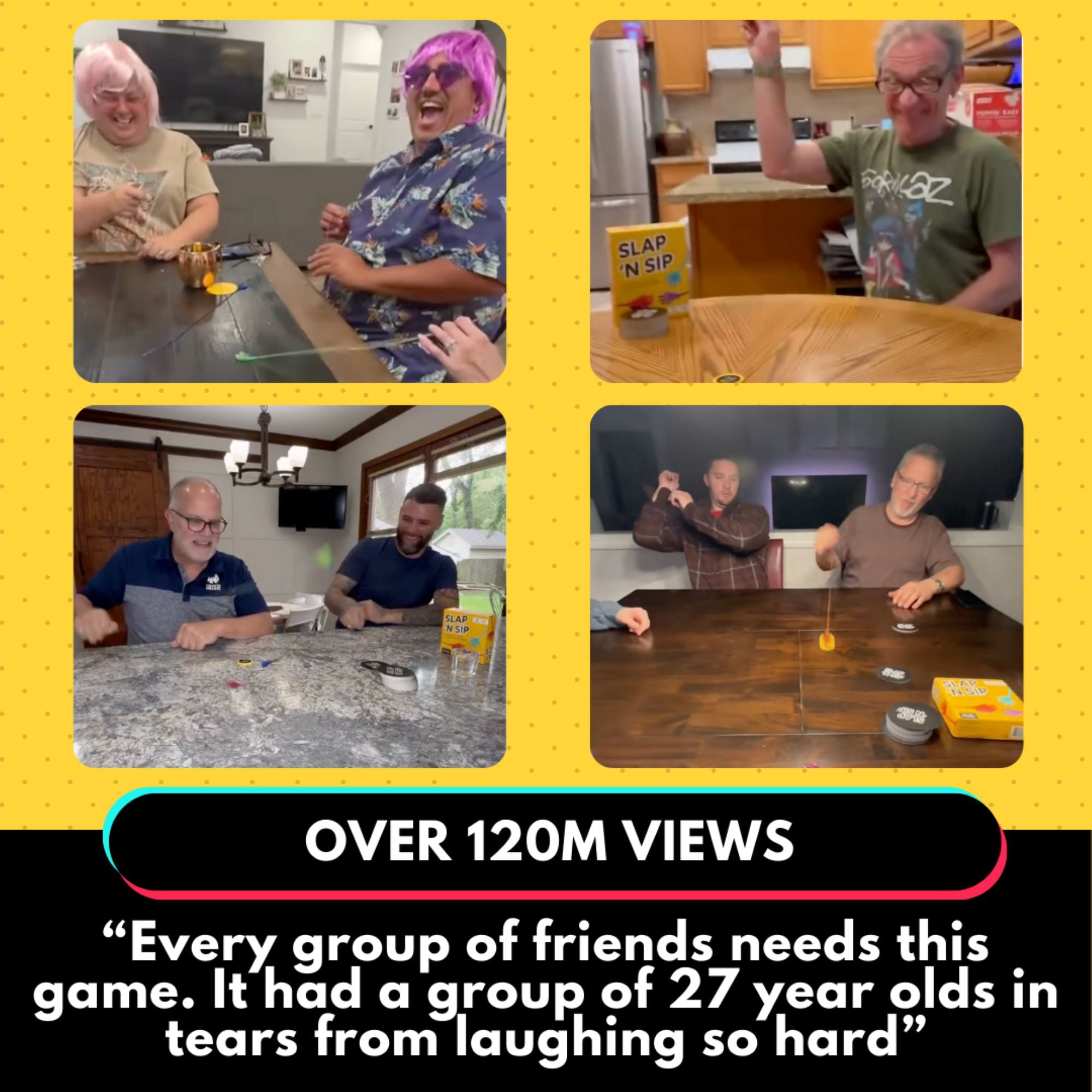 Slap ’N Sip Adult Sticky Hand Party Game for Ages 21 and up, from Asmodee