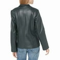 thumbnail image 7 of Cole Haan Women's Genuine Leather Jacket with Wing Collar (Hickory, L, Drycleanonly), 7 of 7