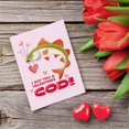 thumbnail image 2 of Tarjeta de felicitación Podagree San Valentín Cod Pun Love Fish, 2 of 7