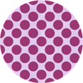 thumbnail image 1 of Ahgly Company Machine Washable Indoor Square Transitional Deep Pink Area Rugs, 3' Square, 1 of 7