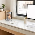 thumbnail image 5 of Picture Frames for Tabletop,Rotating Photo Frame,Decorative Tabletop Picture Frame,Metal Photo Frame for Standing on Desk Home Office for Couples Family Desktop Decor Display(Black,9.06H Inch), 5 of 5