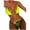 Yellow, variant on Summer Women's Split Strap Bikini Solid Color Bikini Hollow Triangle Swimsuit Three Point thong
